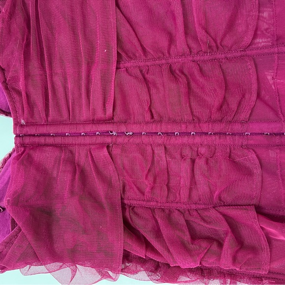 La Senza - y2k mesh ruched corset bustier top - size L - Picture 13 of 14